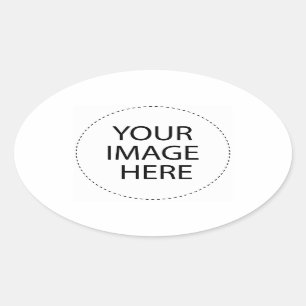 Design Your Own Custom Gifts - Blank Oval Sticker