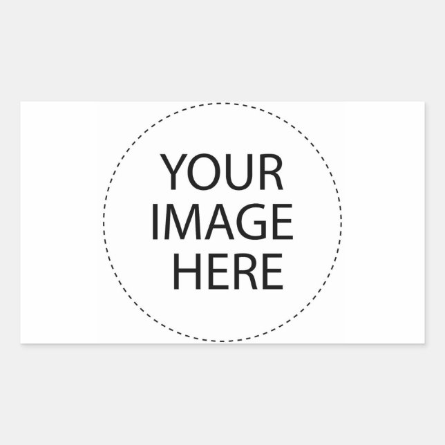 Design Your Own Custom Gifts - Blank Rectangular Sticker (Front)