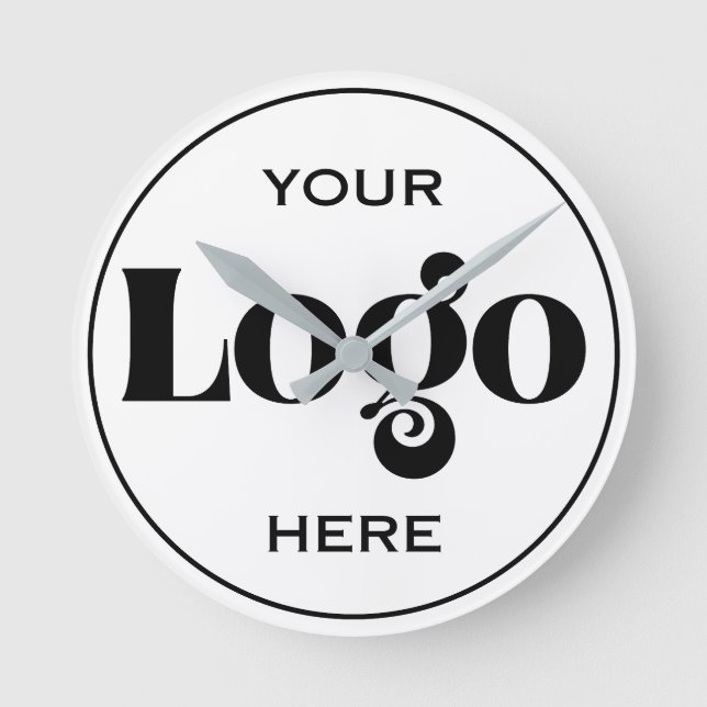 Design Your Own Custom Logo 8" Acrylic Round Clock (Front)