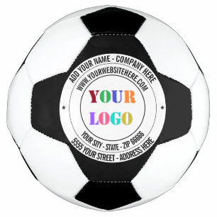 Design Your Own Custom Logo and Text Soccer Ball