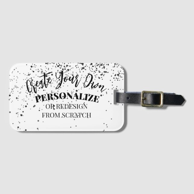 Design Your Own Custom Luggage Tag (Front Horizontal)