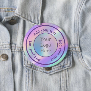 Design Your Own Custom Modern Logo Business 10 Cm Round Badge