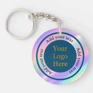 Design Your Own Custom Modern Logo Business Key Ring