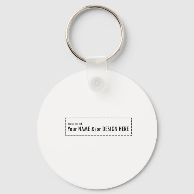Design Your Own Custom Personalise Name Design Key Ring (Front)