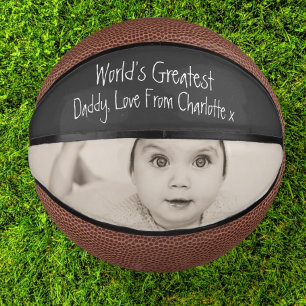 Design Your Own Custom Personalised Fathers Day Mini Basketball