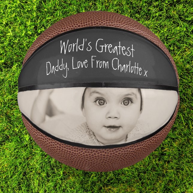 Design Your Own Custom Personalised Fathers Day Mini Basketball (Creator Uploaded)