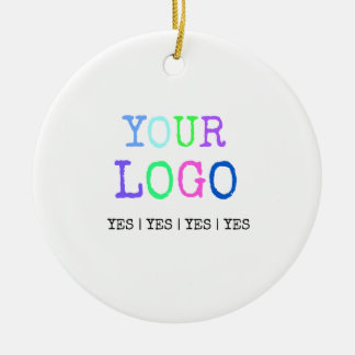 Design Your Own Custom Personalised Logo Ceramic Tree Decoration