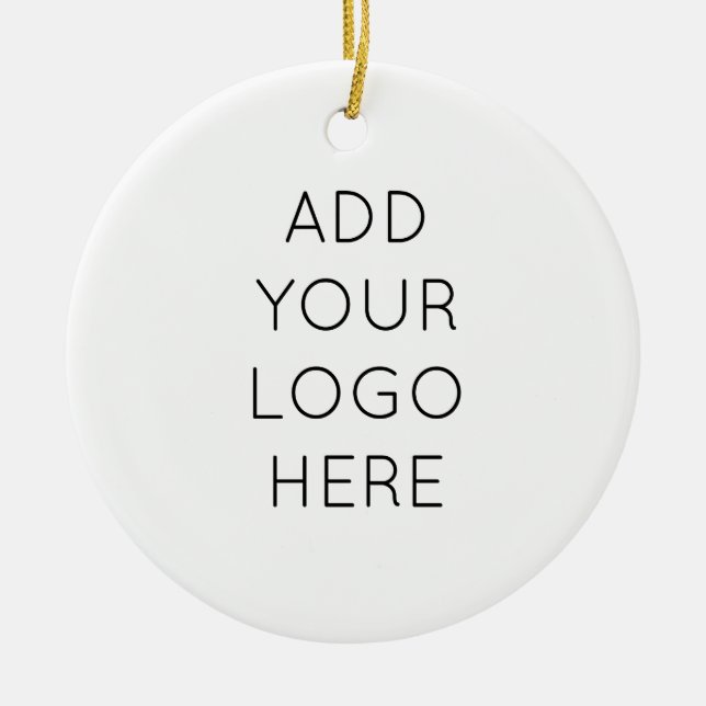 Design Your Own Custom Personalised Logo Image Ceramic Tree Decoration (Front)