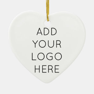 Design Your Own Custom Personalised Logo Image Ceramic Tree Decoration