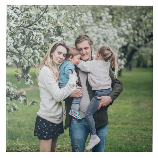 Design Your Own Custom Personalised Photo Tile (Front)