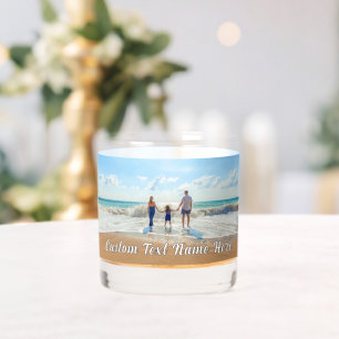 Design Your Own Custom Photo and Text Personalised Whiskey Glass