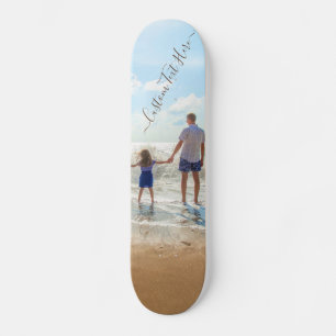 Design your Own Custom Photo Skateboard with Text