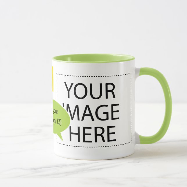 Design Your Own Custom Speech Bubbles Coffee Mugs (Right)