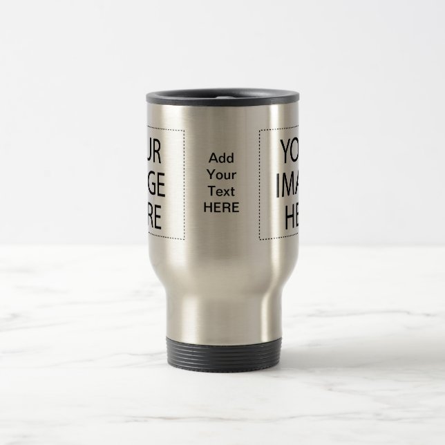 Design Your Own Custom Stainless Steel Travel Mug (Center)