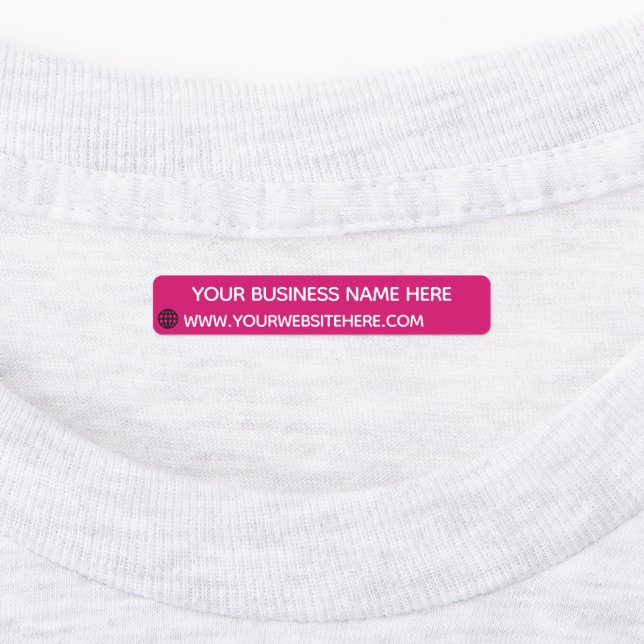 Design Your Own Custom Text Colour Business Labels (Affixed)