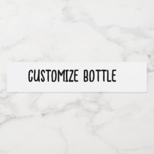 Design Your Own custom water Bottle Label