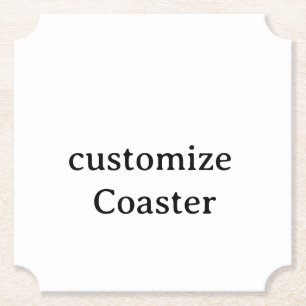 Design Your Own customise Ticket Paper Coaster