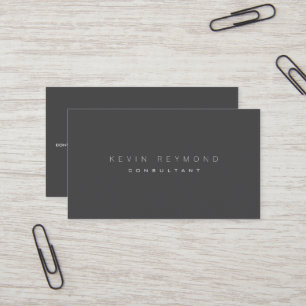 Design your own dark gray pro standard business card
