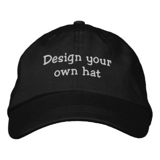 design your own embroidered hat