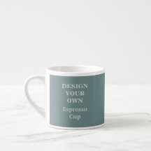 Design Your Own Espresso Cup - Teal