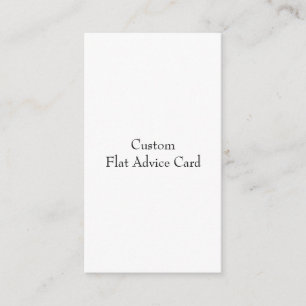 Design Your Own Flat Advice Card