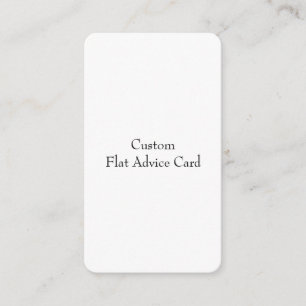 Design Your Own Flat Advice Card