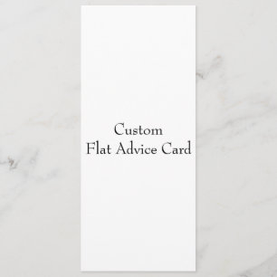 Design Your Own Flat Advice Card