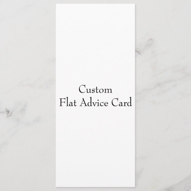 Design Your Own Flat  Advice Card (Front)