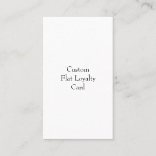 Design Your Own Flat Loyalty Card