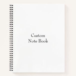 Design Your Own Flat Notebook