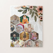 Design Your Own Floral 12 Photo Collage