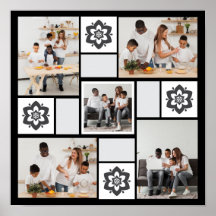 Design Your Own Floral 5 Photo Collage
