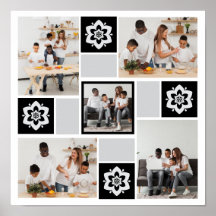 Design Your Own Floral 5 Photo Collage