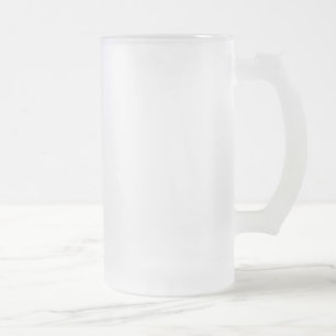Design Your Own :-) Frosted Glass Beer Mug