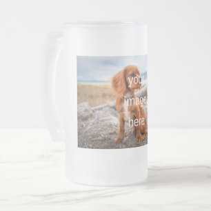DESIGN YOUR OWN FROSTED GLASS BEER MUG