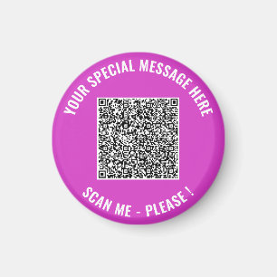 Design Your Own Funny QR Code Magnet Example