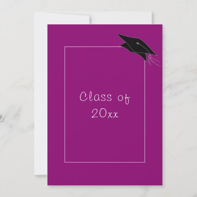 Design Your Own Graduation Invitation Template (Back)