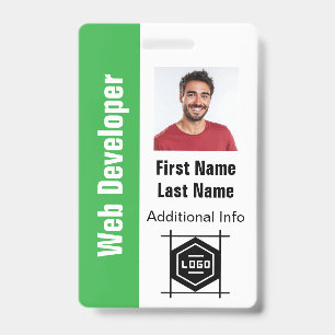 design your own id card, customized office badge