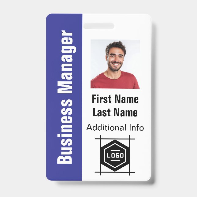 design your own id card, customized office badge (Front)