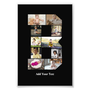 Design Your Own Letter B Photo Collage Print