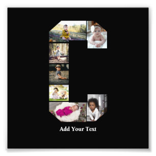 Design Your Own Letter C Photo Collage