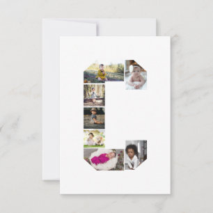 Design Your Own Letter C Photo Collage Card