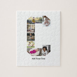 Design Your Own Letter C Photo Collage Jigsaw Puzzle