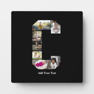 Design Your Own Letter C Photo Collage Plaque
