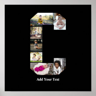 Design Your Own Letter C Photo Collage Poster