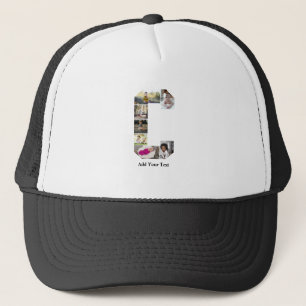 Design Your Own Letter C Photo Collage Trucker Hat