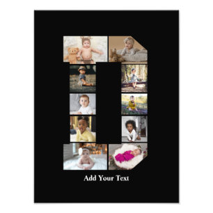 Design Your Own Letter D Photo Collage Print