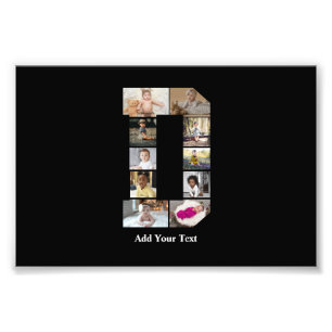 Design Your Own Letter D Photo Collage Print