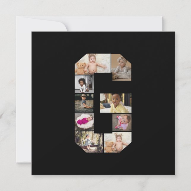 Design Your Own Letter G Photo Collage (Front)