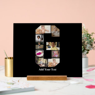 Design Your Own Letter G Photo Collage Acrylic Sign